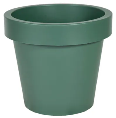 Produktbild von Mega Collections Pflanzentopf/Blumentopf - Kunststoff - grun - D16 cm
