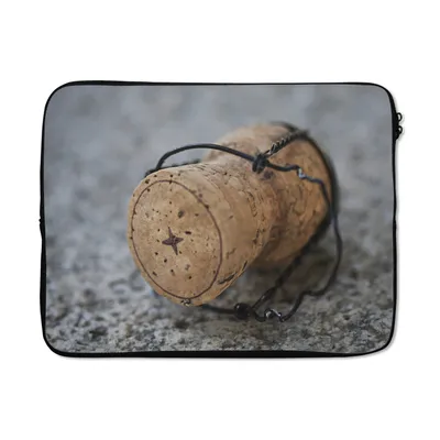 Produktbild von MuchoWow® Laptop Hülle 15 Zoll Nahaufnahme eines Korkens Laptoptasche - Laptoptasche - Sleeve - Rundum-Schutz