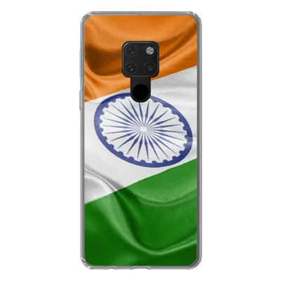 Produktbild von MuchoWow® Handyhülle Schutzhülle Hülle für Huawei P40 Lite Nahaufnahme der Flagge von Indien Silikon Softcase Handy Hülle - Handy