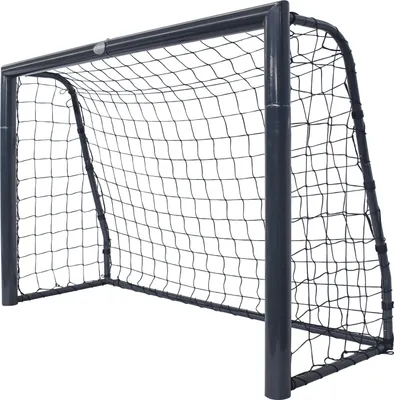 Produktbild von AXI Cristiano Fußballtor 180 x 120 cm in Anthrazit für den Garten | Fussball Tornetz aus Metall mit Bodenverankerung | Fußball Tor für Kinder &