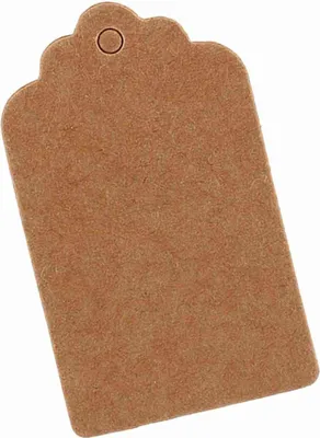 Image de Qcwwy 100x Kraftpapier Geschenkanh?nger f��r Hochzeit und Geburtstag, Rechteckige Handwerksschilds f��r Kleidung und Preisschilder, Ideal f��r Hochzeitsbevorzugungen und Lesezeichen, Braunes