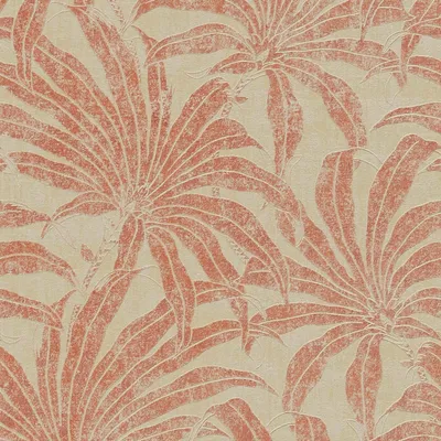 Image de Profhome 395013-GU Papier peint nature jungle satiné beige rouge 5,33 m2