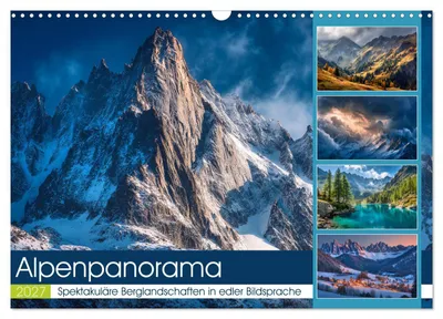 Zdjęcie produktu dla Panorama Alp (kalendarz ścienny 2027, format DIN A3, poziomy), kalendarz miesięczny CALVENDO