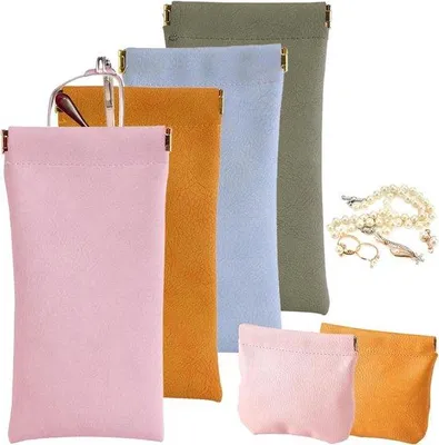 Immagine prodotto di Custodia morbida per occhiali e auricolari, per uomo e donna - delicata - 17,5 cm