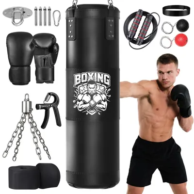 Obrázek produktu pro Plněná boxerská lano pro dospělé, 120 cm, pro trénink bojových sportů