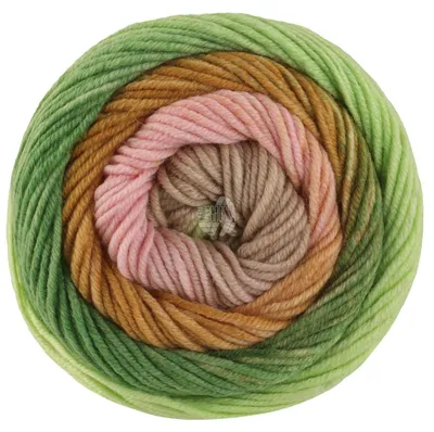 Produktbild von Lana Grossa - Cool Wool Big Color 4042 camel beige rosa ocker lindgrün zartgrün