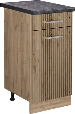 Obrázek produktu pro Spodní skříňka kuchyňské linky Vicco R-Line Řemeslný dub 40 cm , PD Antracit, Model 49108