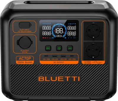 Image de Station D'énergie Portable Ac70p 1000w 864wh Lifepo4 — Bluetti