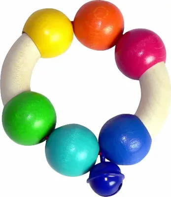 Produktbild von Hess Regenbogenrassel mit Glocke