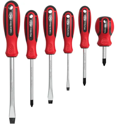 Produktbild von FAMEX 7751-6 Schraubendreher Set 6-tlg. - mit magnetischen Spitzen