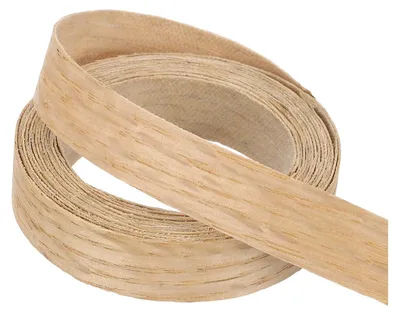 Zdjęcie produktu dla 15 mm listwa wykończeniowa "Witte Eiken", 3 metry, taśma drewniana lakierowana