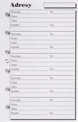 Obrázek produktu pro Vložka pro organizátora K Adresy ANTRA
