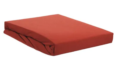 Produktbild von Beddinghouse Jersey Elasthan Spannbettlaken für Split-Topper bis 10cm Höhe Farbe Korallenrot Größe 160x200/220x10cm