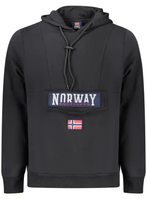 Produktbild von Herren Kapuzen-Sweatshirt Schwarz: Warm, Praktisch, Stylisch
