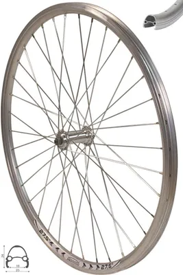 Produktbild von REDONDO 27,5 Zoll Vorderrad Laufrad Fahrrad V Profil Felge Silber