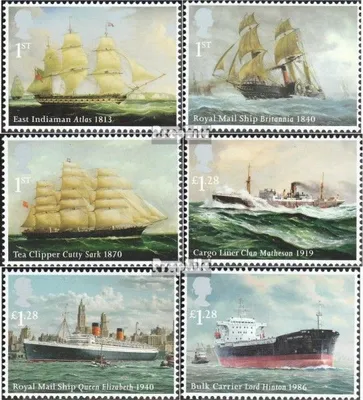 Produktbild von Briefmarken Großbritannien 2013 Mi 3513-3518 (kompl.Ausg.) postfrisch Handelsmarine