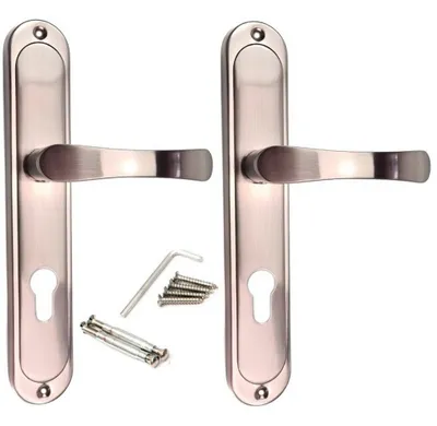 Produktbild von Türgriff Türbeschlag Drückergarnitur Türklinke Türdrücker Satin PZ-Profilzylinder SYD