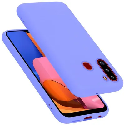 Produktbild von Cadorabo Schutzhülle für Samsung Galaxy A21 Hülle in Lila Handyhülle Case Cover TPU Etui