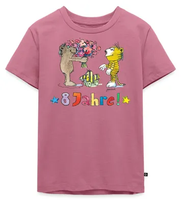 Produktbild von Spreadshirt Janosch Geburtstag 8 Jahre alt Kinder Premium T-Shirt, 122/128 (6 Jahre), Mauve