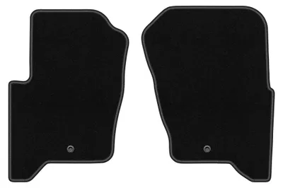 Image de Tapis avant en moquette pour Land Rover Discovery IV 2009-2016 (SUV) – 2 pièces, noirs, sur mesure – Wielganizator BASIC