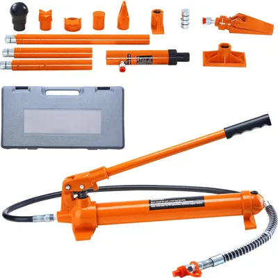 Zdjęcie produktu dla Podnośnik hydrauliczny, wąż olejowy 1,4 m, torba transportowa, 12T