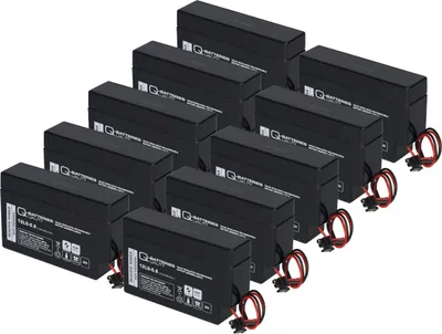 Produktbild von 10x Q-Batteries 12LS-0.8 12V 0,8Ah AGM Blei-Vlies Akku Heim & Haus
