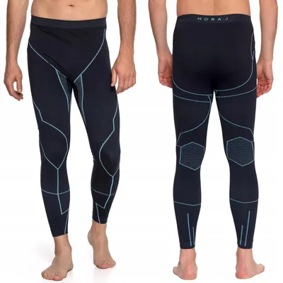 Zdjęcie produktu dla Legginsy Termoaktywne Dopasowane Spodnie Thermo Getry Na Zimę Moraj Xl