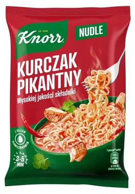 Zdjęcie produktu dla KNORR Nudle Kurczak Pikanty 63g