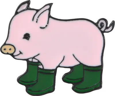 Produktbild von Reversbrosche, niedliche Schweineformen, Legierung, Uni-Kragenbrosche für Geschenke-Grün