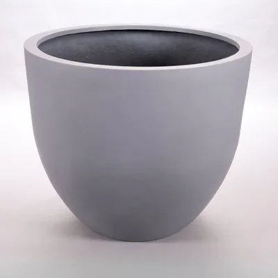 Produktbild von Elegant Einrichten | Pflanzkübel | Fiberglas | rund konisch | D110xH95cm | grau.