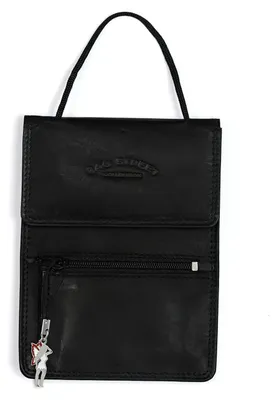 Produktbild von Bag Street Herren Damen Etui Brustbeutel Leder schwarz 10x1x14 OTJ503S
