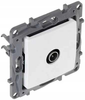 Productafbeelding van LEGRAND Niloe TV-einddose, inbouw, antenne, wit