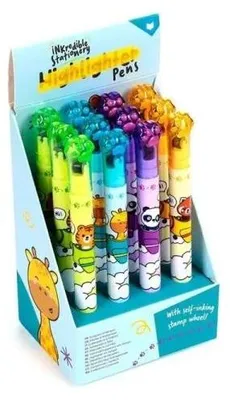 Immagine prodotto di Evidenziatore e timbro 2 in 1 Adoramals (12 pezzi) - Puckator