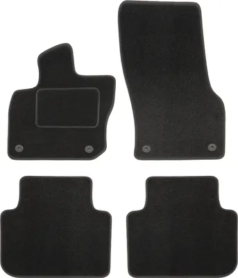 Image de Tapis De Sol Noir Velours Pour Volkswagen Tayron Pour 2025 5-Places 4pcs, Ajustement précis, Base Antidérapante, Renforcée dans la Zone de la Pédale