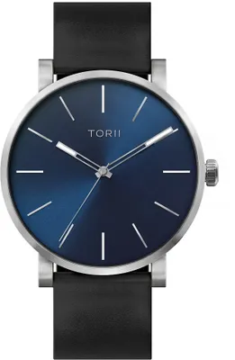 Produktbild von Herrenuhr TORII S45BL.NS klassisch in Marineblau.
