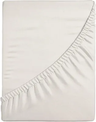 Produktbild von Softimi | Spannbettlaken PREMIUM - 140x200 cm - Ecru - 100% Baumwolle - hypoallergen und elastisch