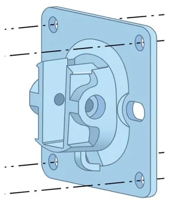Zdjęcie produktu dla HPE Aruba Networking 270 Series Outdoor AP Flush Mount Kit, 270 Series, Biały