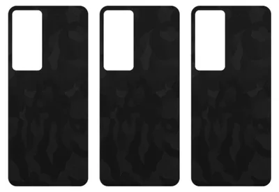 Produktbild von apgo Rückseite Schutzfolie, Skin, kompatibel mit Honor 80 GT, Hinten Displayschutzfolie aus Vinylfolie, kratzfest, einfache Montage - Schwarzes Tarnmuster