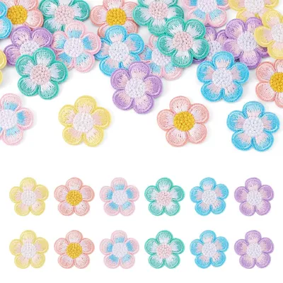 Imagen del producto de 24 Parches de Flores para Coser y Bordar