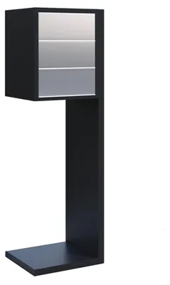 Produktbild von Briefkastenanlage Hermes for Three in Schwarz mit Edelstahlklappe