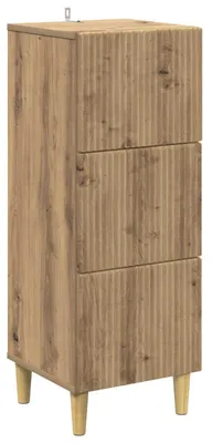 Immagine prodotto di vidaXL Comodino in rovere Artisan 33 x 34,5 x 90 cm in materiale derivato dal legno