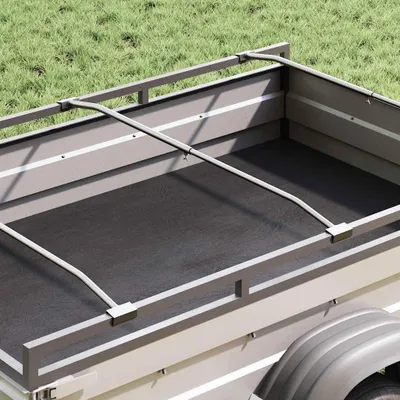 Obrázek produktu pro Nábytek vhodný pro držák ploché plachty 2 ks stříbrný 100-145 cm - 2236493