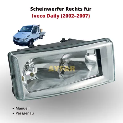 Immagine prodotto di Faro anteriore destro per Iveco Daily (2002–2007) | Regolazione manuale | Cod. 505514