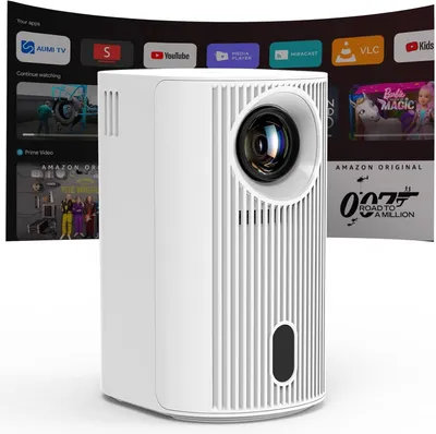 Obrázok produktu pre Projektor s natívnym rozlíšením 4K a 1080p, automatická korekcia skosenia, WiFi 6, Android 11