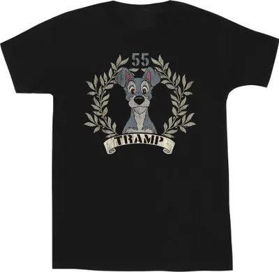 Produktbild von Disney - "Lady And The Tramp Tramp Since 55" T-Shirt für Herren BI52467 (XXL) (Schwarz)