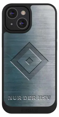 Produktbild von NIVOCASE Handyhülle für Apple iPhone 13 Mini Hülle NIVOpure Case Schwarz HSV Hamburger SV Metallic Look