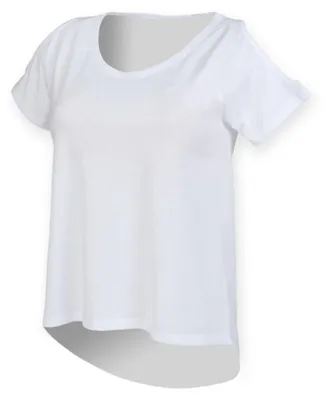 Produktbild von SF Women SK233 | Ladies Drop Tail Damen T-Shirt - Farbe: White - Größe: M