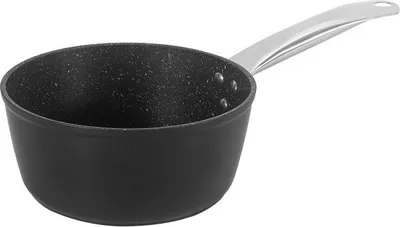 Obrázek produktu pro Zapékací hrnec Oliver Voltz OV54421N18, 18 cm, 2,35 l, Mramorová povrchová úprava, Indukce, Černá
