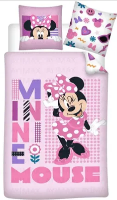 Productafbeelding van Minnie Mouse Dekbedovertrek 140 x 200 cm - polykatoen