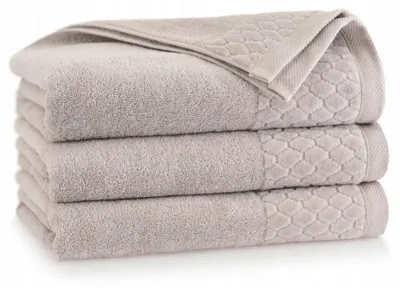 Produktbild von Handtuch - 100% Baumwolle - 500 g/m2 - 70x140 cm - Extra Saugfähig - Hellgrau - hohe Grammatur - CARLO